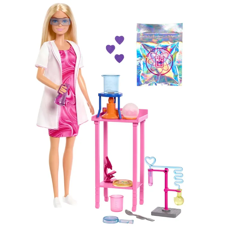 Barbie, lalka Naukowczyni z akcesoriami