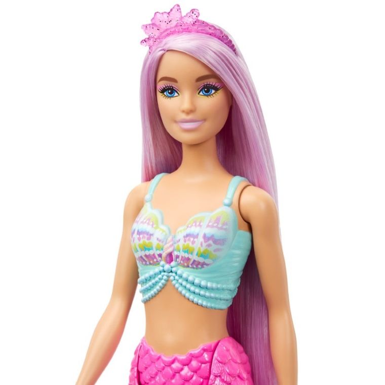 Barbie, lalka z długimi włosami, Syrenka