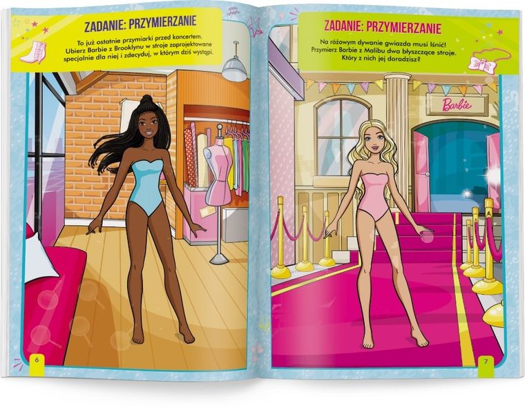 Barbie. Moja szafa. Zmazywanki z naklejkami