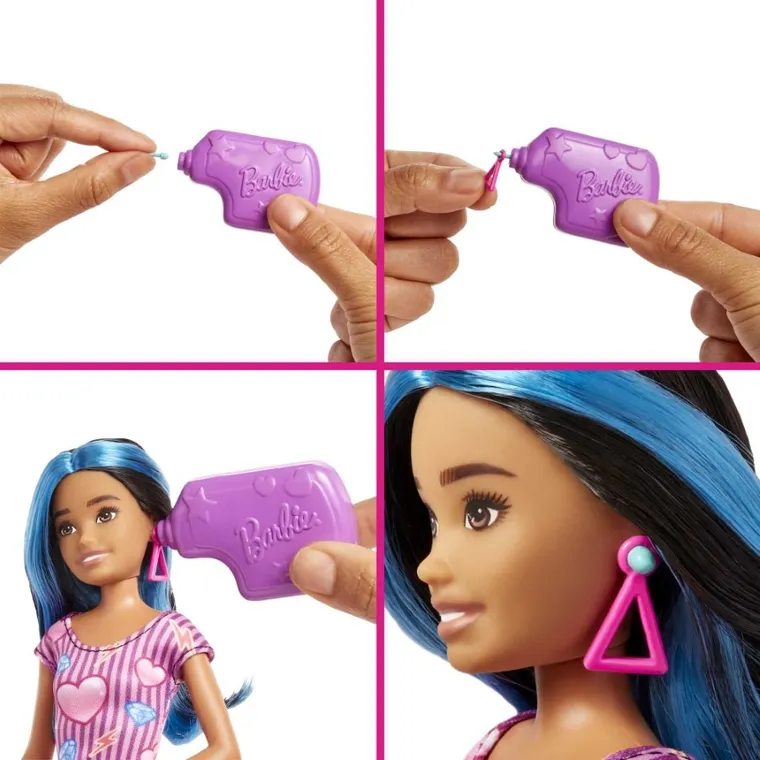 Barbie, Pierwsza praca - Przekłuwanie uszu, zestaw z lalką Skipper i akcesoriami