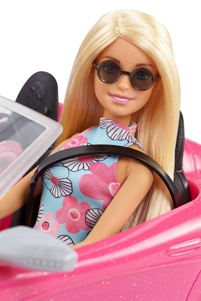 Barbie, Różowy kabriolet i lalka, zestaw