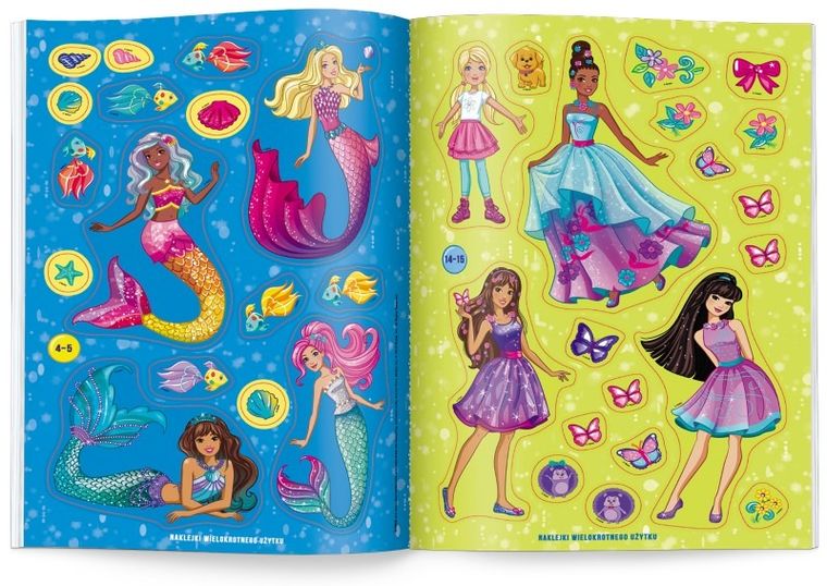 Barbie. Scenki z naklejkami