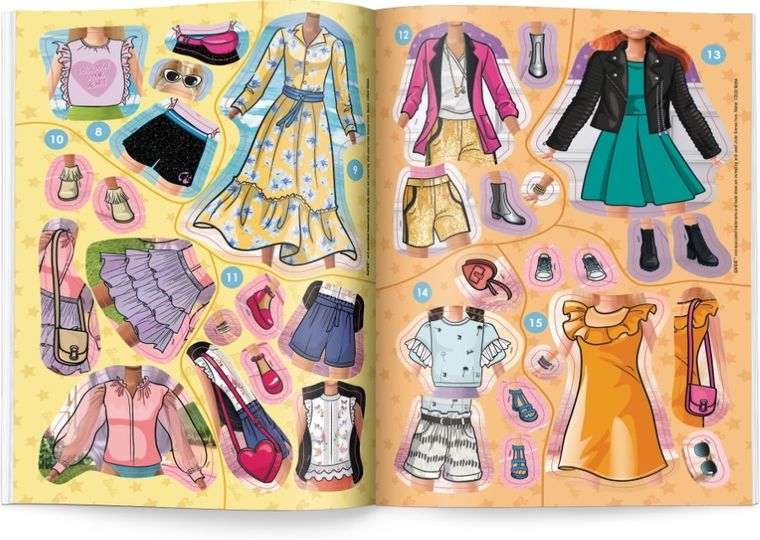 Barbie. Ubieranki naklejanki