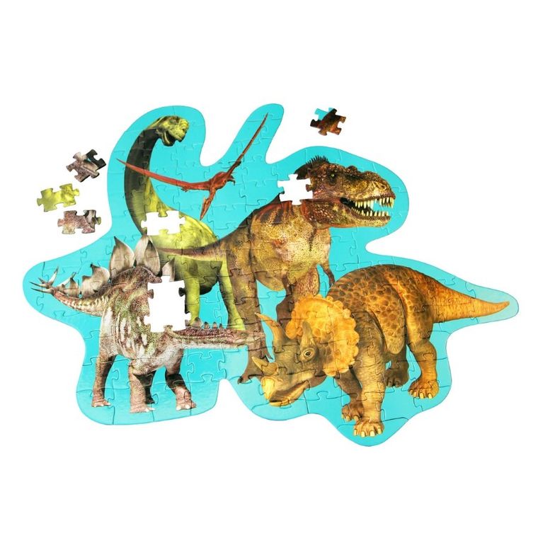 Barbo Toys, dinozaury, gigantyczne puzzle, 120 elementów