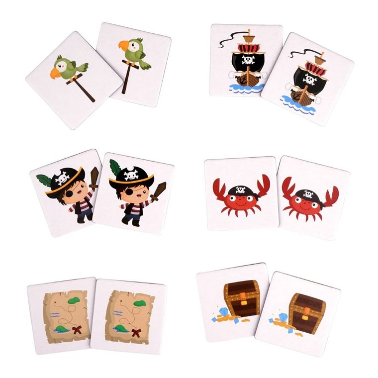 Barbo Toys, Piraci, memory, gra pamięciowa, 36 elementów