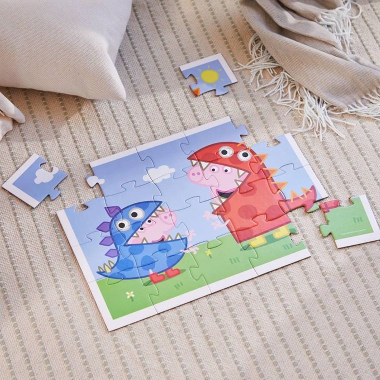 Barbo Toys, Świnka Peppa, George, puzzle w ozdobnym pudełku, 20 elementów