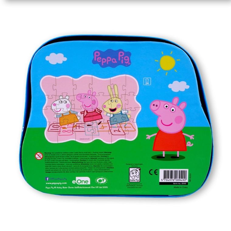 Barbo Toys, Świnka Peppa, Najlepsi przyjaciele, puzzle w ozdobnym pudełku, 24 elementy