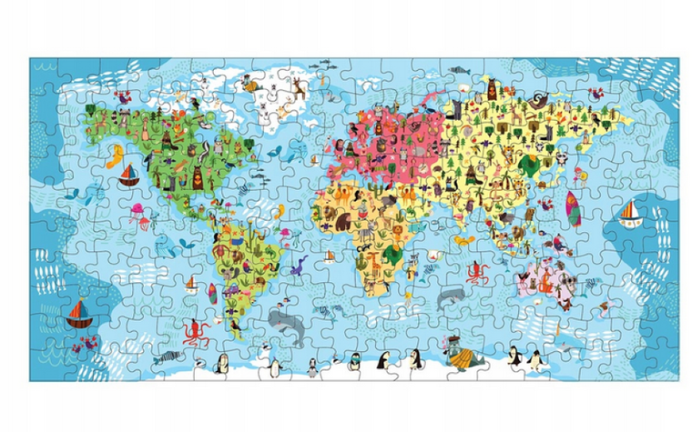 Barbo Toys, Wielki Świat, puzzle podłogowe, 200 elementów
