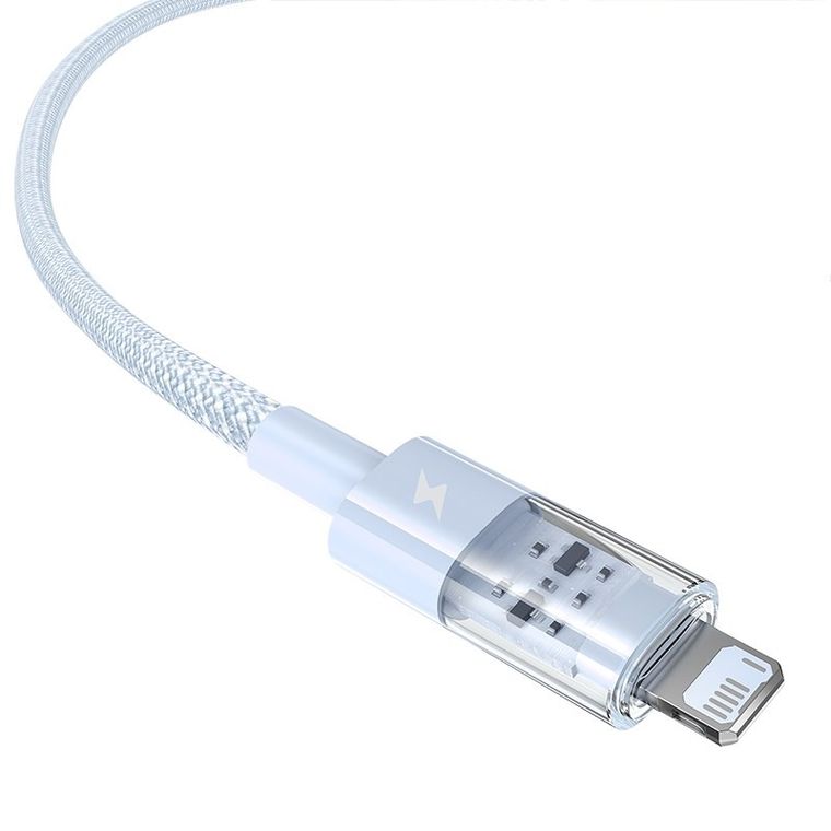 Baseus, kabel, Gem Typ USB typ A - Lightning 2.4A 2m, niebieski