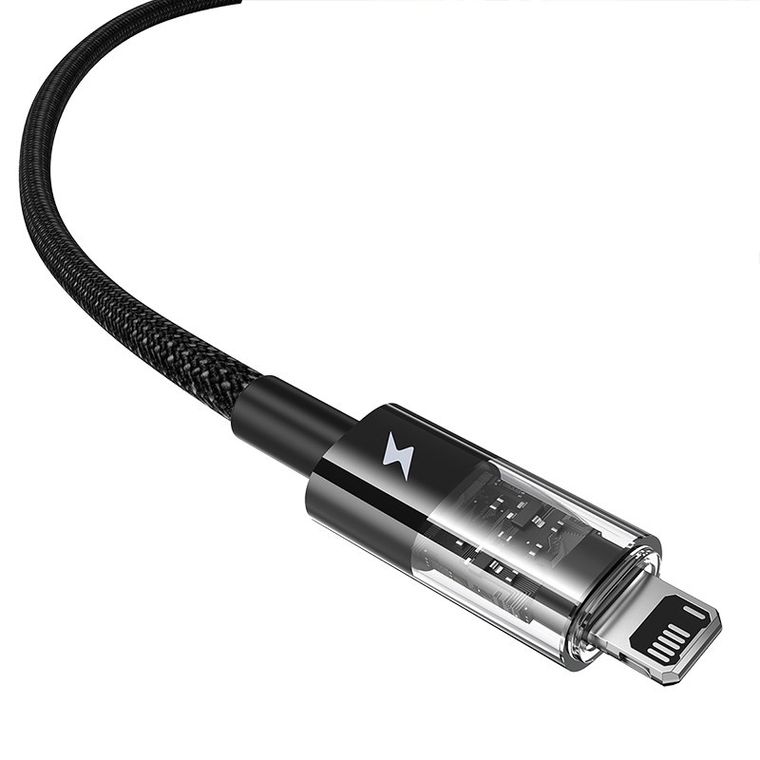 Baseus, kabel, Gem Typ USB typ A do iP 2.4A 1m, czarny