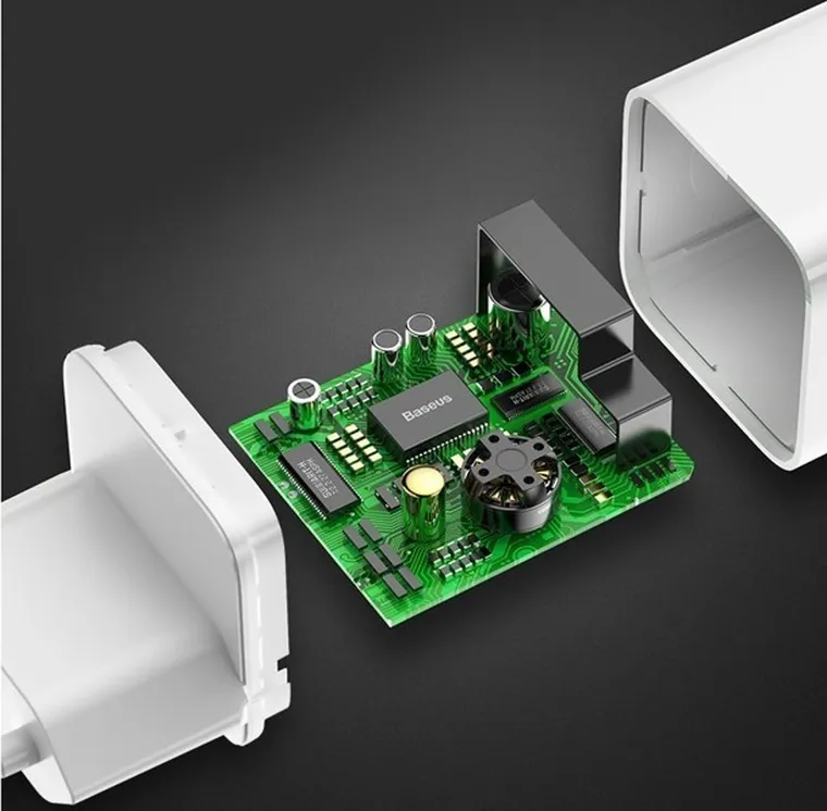Baseus, ładowarka sieciowa Charging Quick Charger USB 3.0, biała