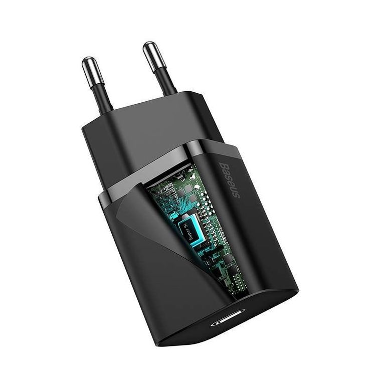 Baseus Ładowarka Sieciowa Quick Charger 20w, czarna