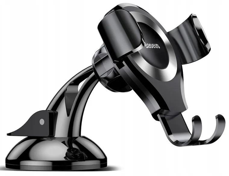 Baseus, uchwyt samochodowy do telefonu Osculum, czarny