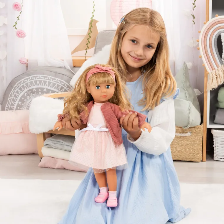 Bayer Design, Charlene, interaktywna lalka bobas z akcesoriami, 46 cm