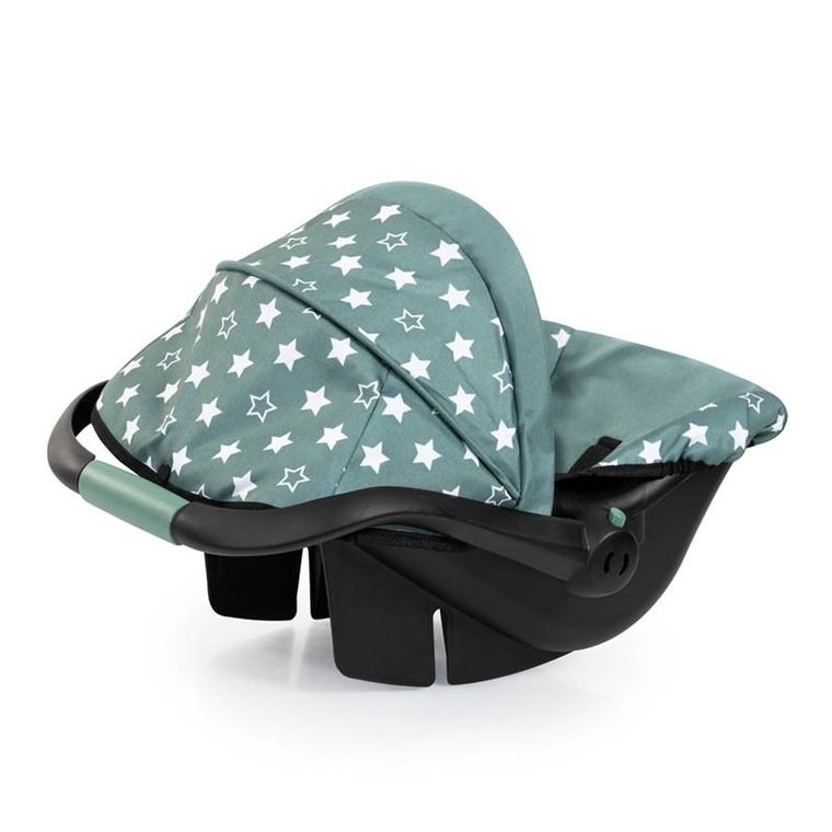 Bayer Design, Deluxe, fotelik samochodowy dla lalek z baldachimem, nordycka zieleń
