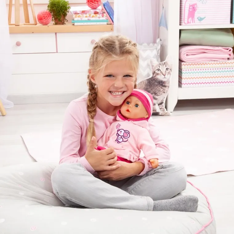 Bayer Design, First Words Baby, interaktywna lalka bobas, 38 cm