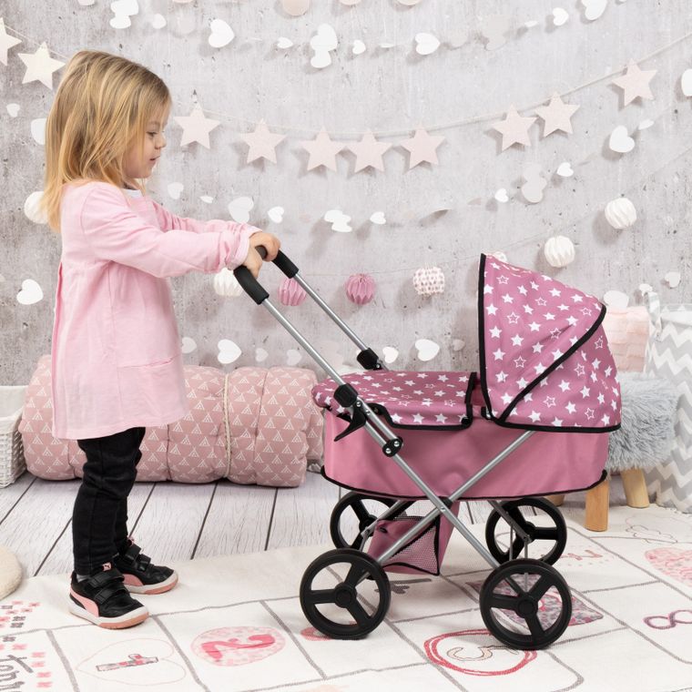 Bayer Design, Go, głęboki wózek dla lalek, stary róż