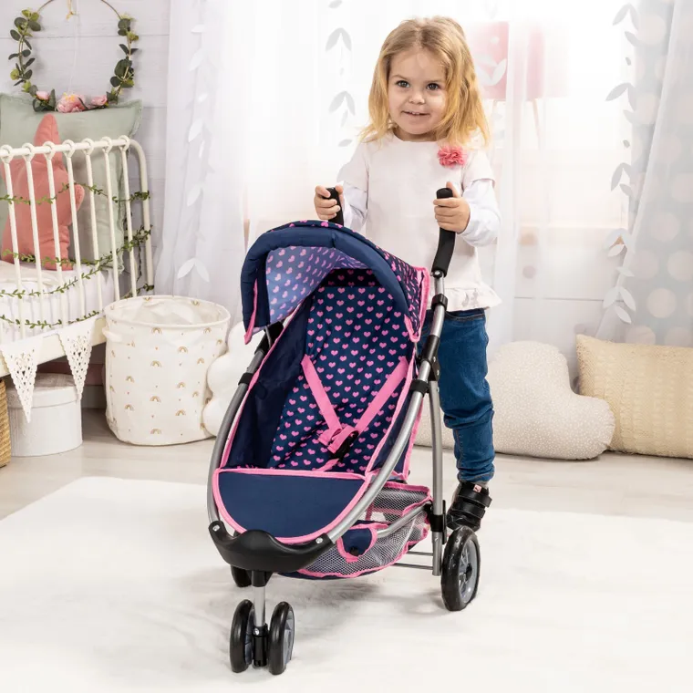 Bayer Design, Jogger, wózek dla lalek, niebieski