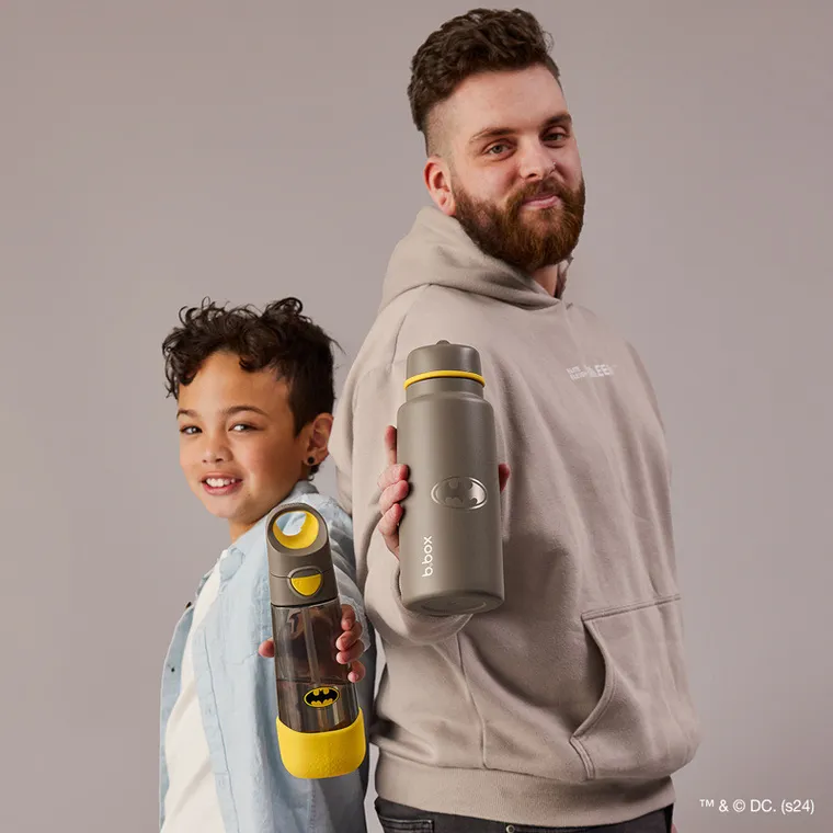 b.box, Batman, butelka termiczna ze składanym ustnikiem, stal nierdzewna, 1l