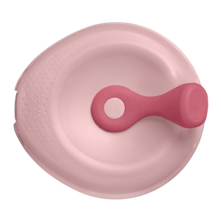 b.box, Fill+feed, silikonowa miseczka z pokrywką do karmienia, Blush