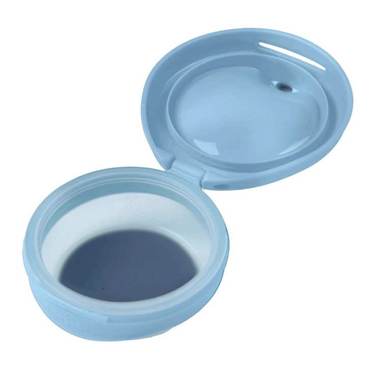 b.box, Fill+feed, silikonowa miseczka z pokrywką do karmienia, Lullaby Blue