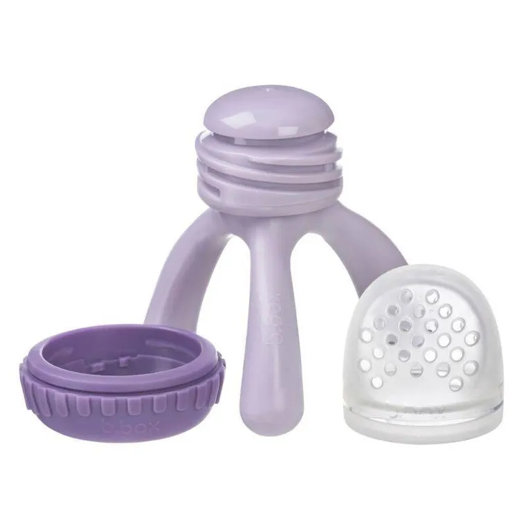 b.box, gryzak silikonowy do podawania pokarmu, piwonia