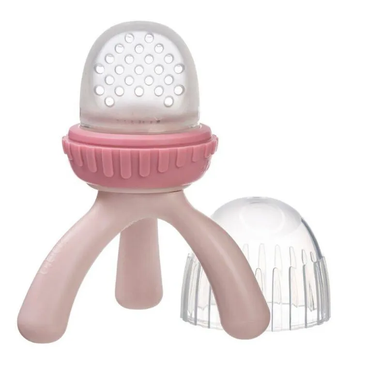 b.box, gryzak silikonowy do podawania pokarmu, róż