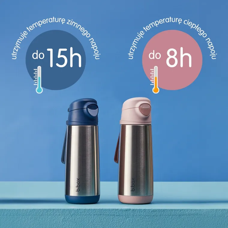 b.box, Midnight, butelka termiczna z ustnikiem sportowym, 500 ml