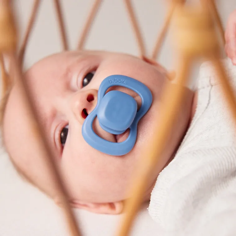 b.box, smoczek symetryczny, 0-6m, niebieski/błękitny, 2 szt.