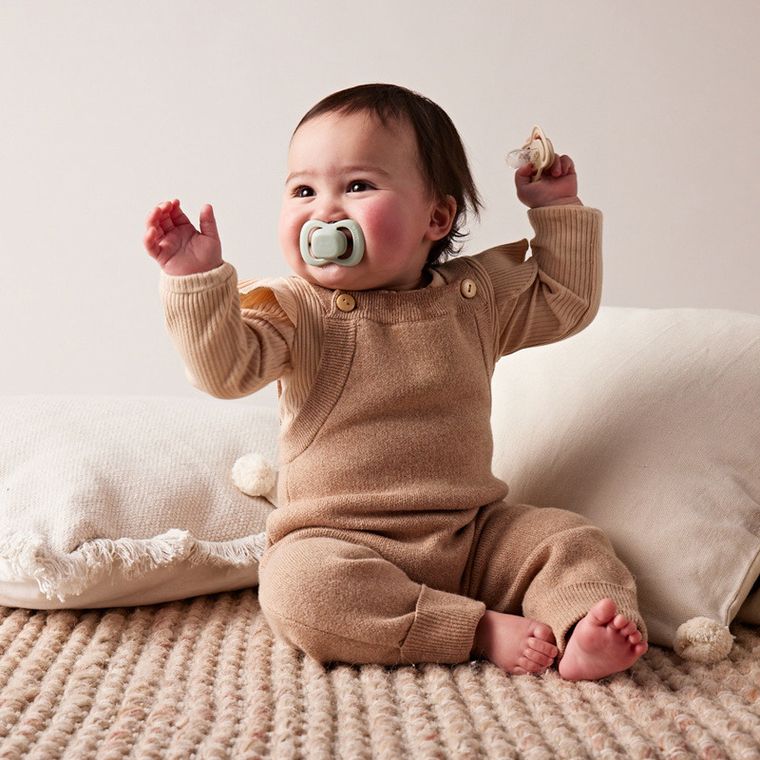 b.box, smoczek symetryczny, 6m+, szałwia/wanilia, 2 szt.