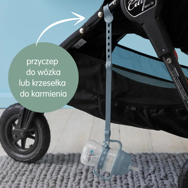b.box, smycz do bidonu, błękitna