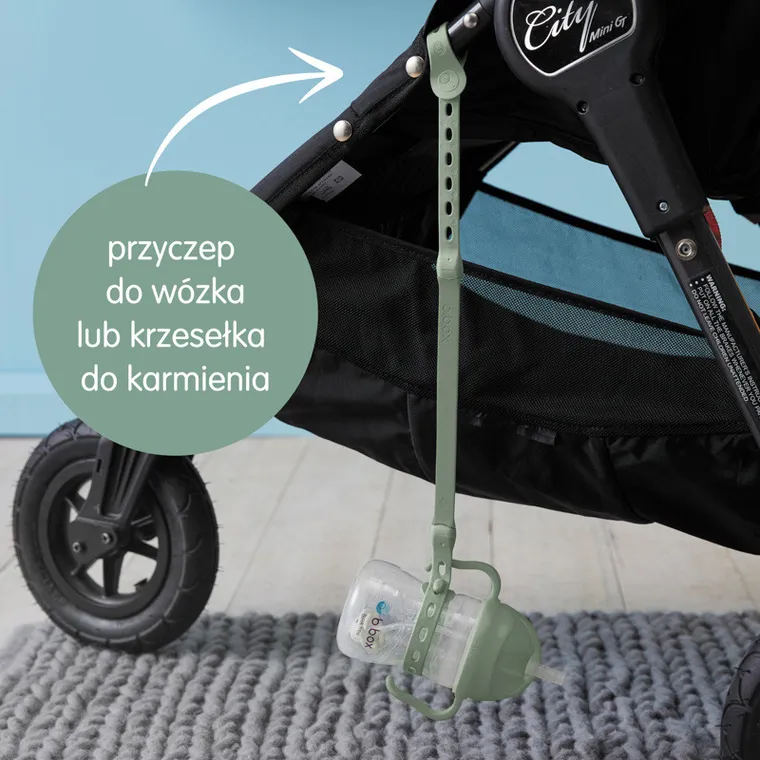 b.box, smycz do bidonu, szałwiowa