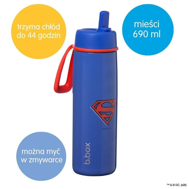 B.box, Superman, butelka termiczna, 690 ml