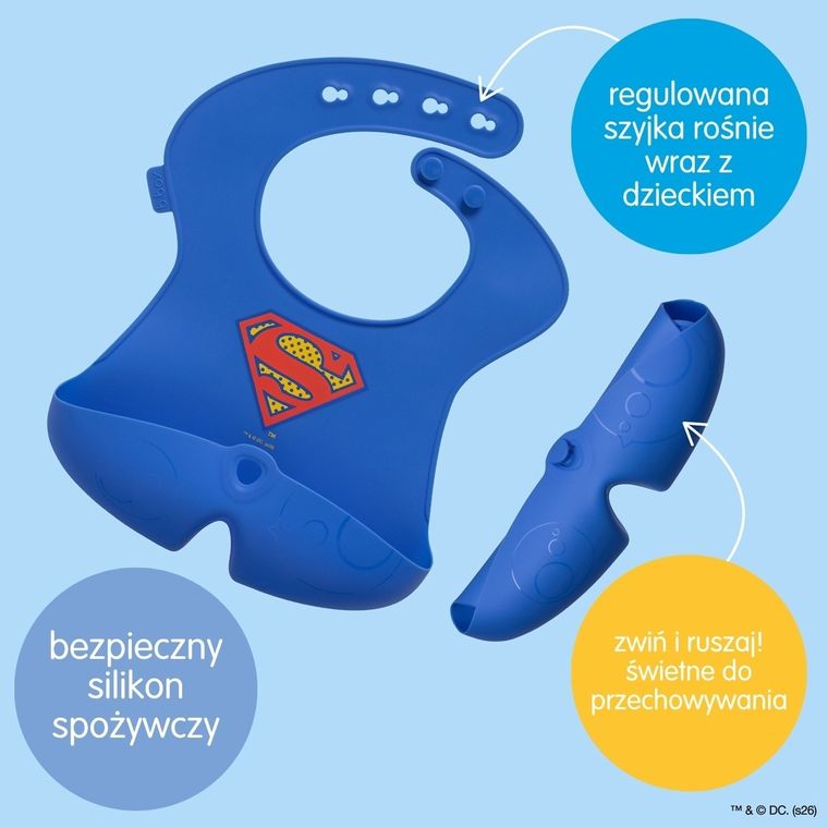 b.box, Superman, śliniak z otwartą kieszonką