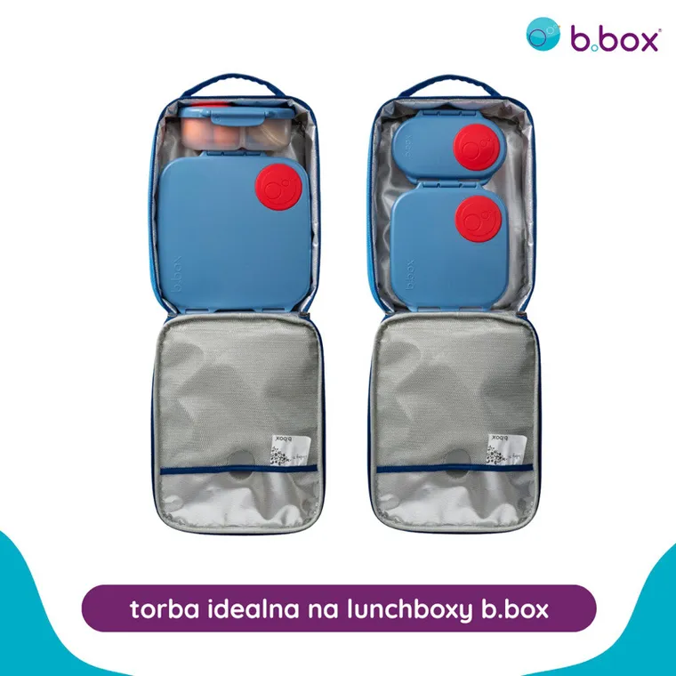 b.box, torba termiczna na lunchbox, Deep Blue
