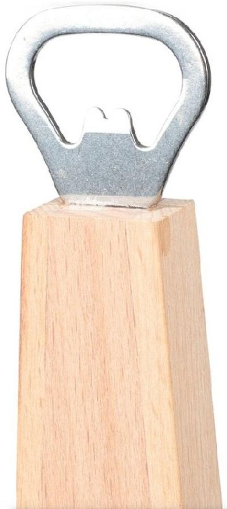 BBQ, szczypce drewniane do grilla z otwieraczem, 48 cm