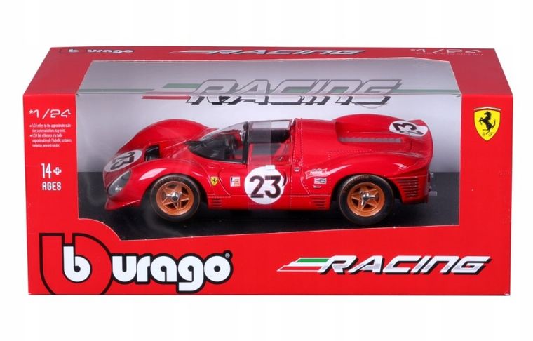 Bburago, Ferrari 330 P4 Daytona, pojazd wyścigowy, 1:24