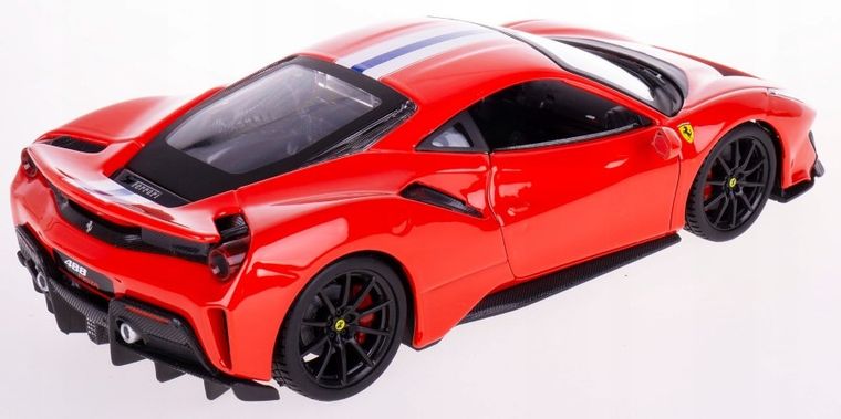 Bburago, Ferrari 488, model pojazdu, 1:24, czerwony