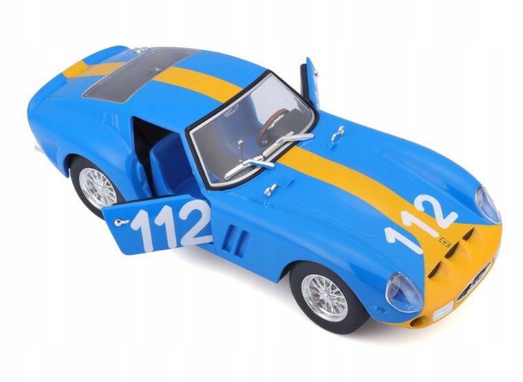Bburago, Ferrari Racing Kit, 250 Gto #112, model pojazdu, blue, 1:24