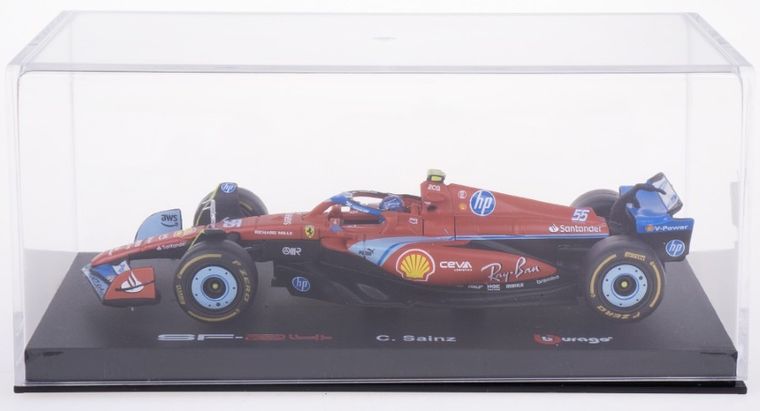 Bburago, Ferrari SF-24 Gp Miami 2024 Carlos Sainz, Bolid F1, model pojazdu, 1:43