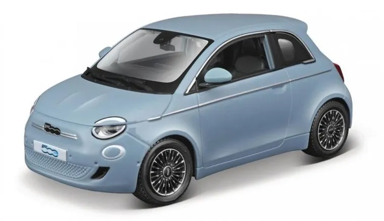 Bburago, Fiat 500E 2023 Blue, model pojazdu, 1:24