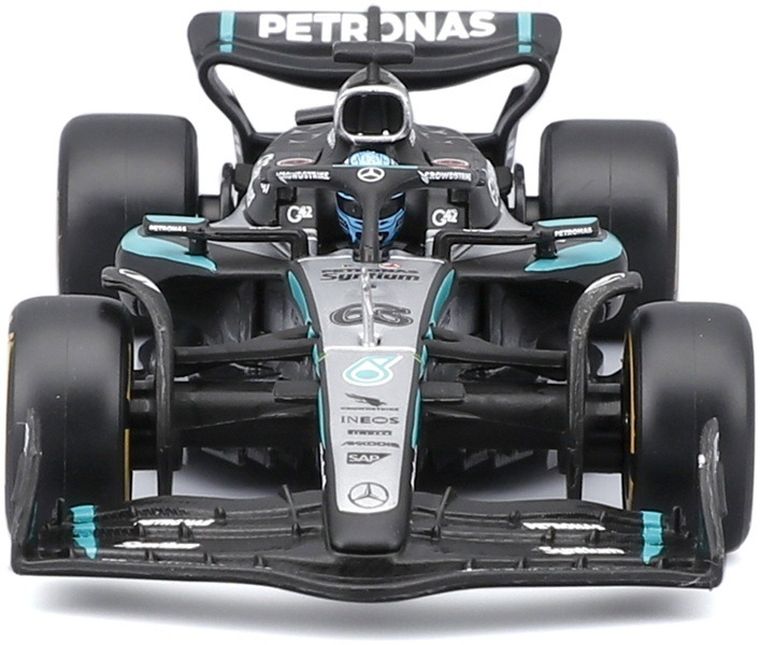 Bburago, Oracle Red Bull Racing, Mercedes AMG G.Russell, Bolid F1, model pojazdu, 1:43