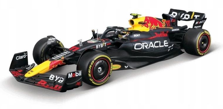 Bburago, Oracle Red Bull Racing Rb19 Perez, Bolid F1, model do składania, 1:24