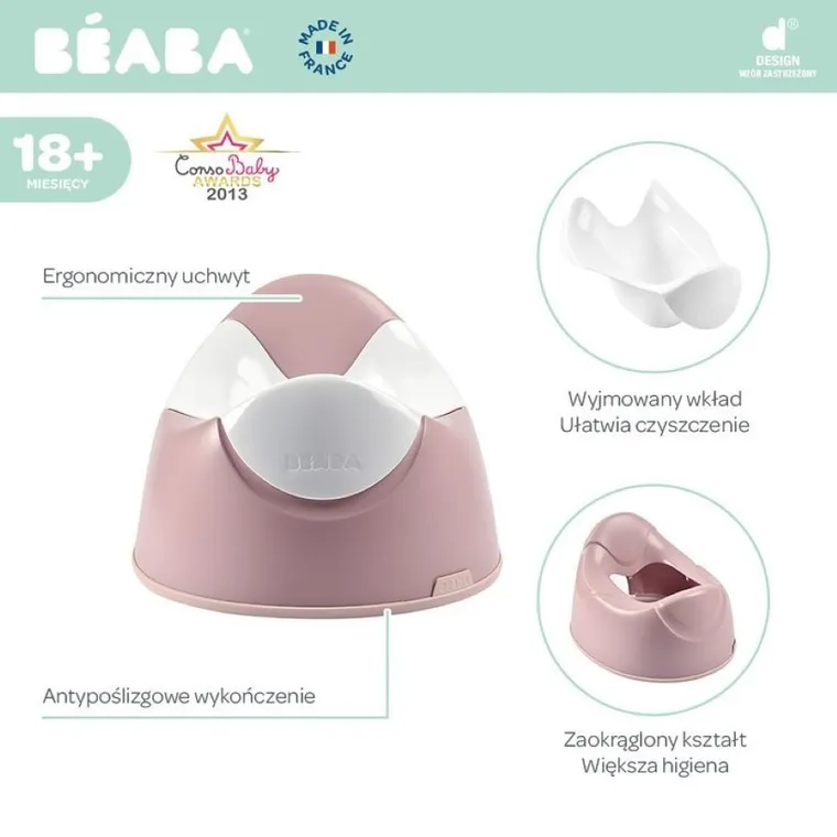 Beaba, nocnik, Old Pink