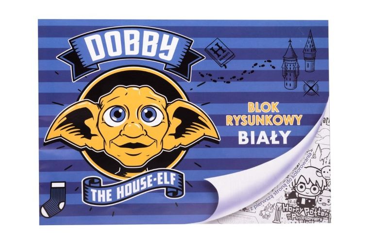 Beniamin, Harry Potter, blok rysunkowy, biały, A4, 20 kartek