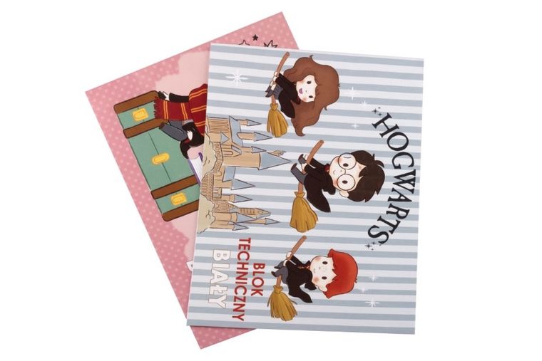 Beniamin, Harry Potter, blok techniczny, A4, 10 kartek, biały