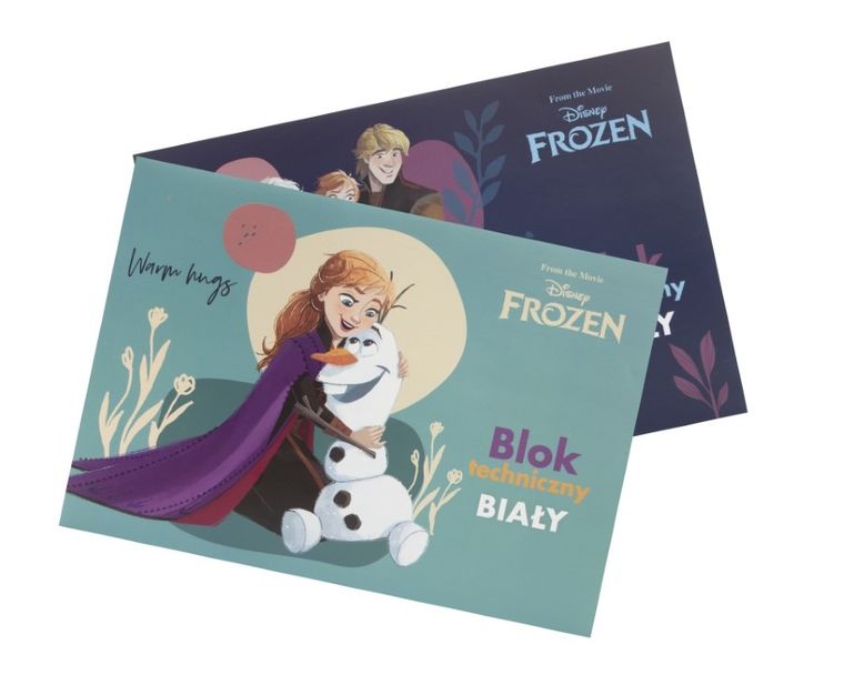 Beniamin, Kraina Lodu, blok techniczny, biały, A4, 10 kartek