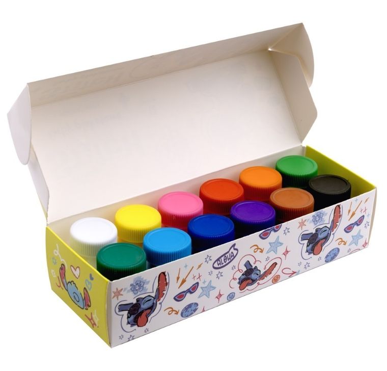 Beniamin, Lilo i Stitch, farby plakatowe, 12 kolorów