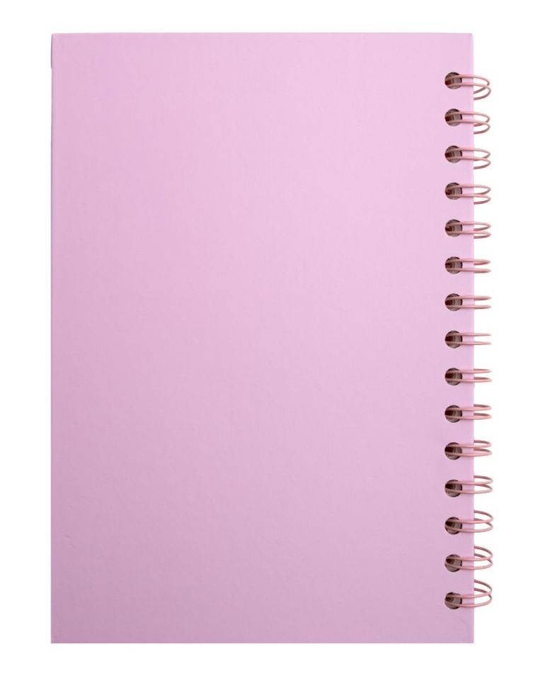 Beniamin, Lilo i Stitch, notes na spirali z przypinkami, A5, 80 kartek, kratka, różowy, 1 szt.