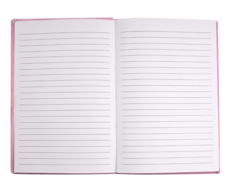 Beniamin, Lilo i Stitch, notes z pluszową okładką, A5, 80 kartek, linia, różowy